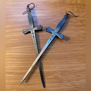 Bloodmilk Two of Swords Earrings - Original Design